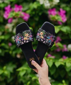 Midnight Blooms - Sandals